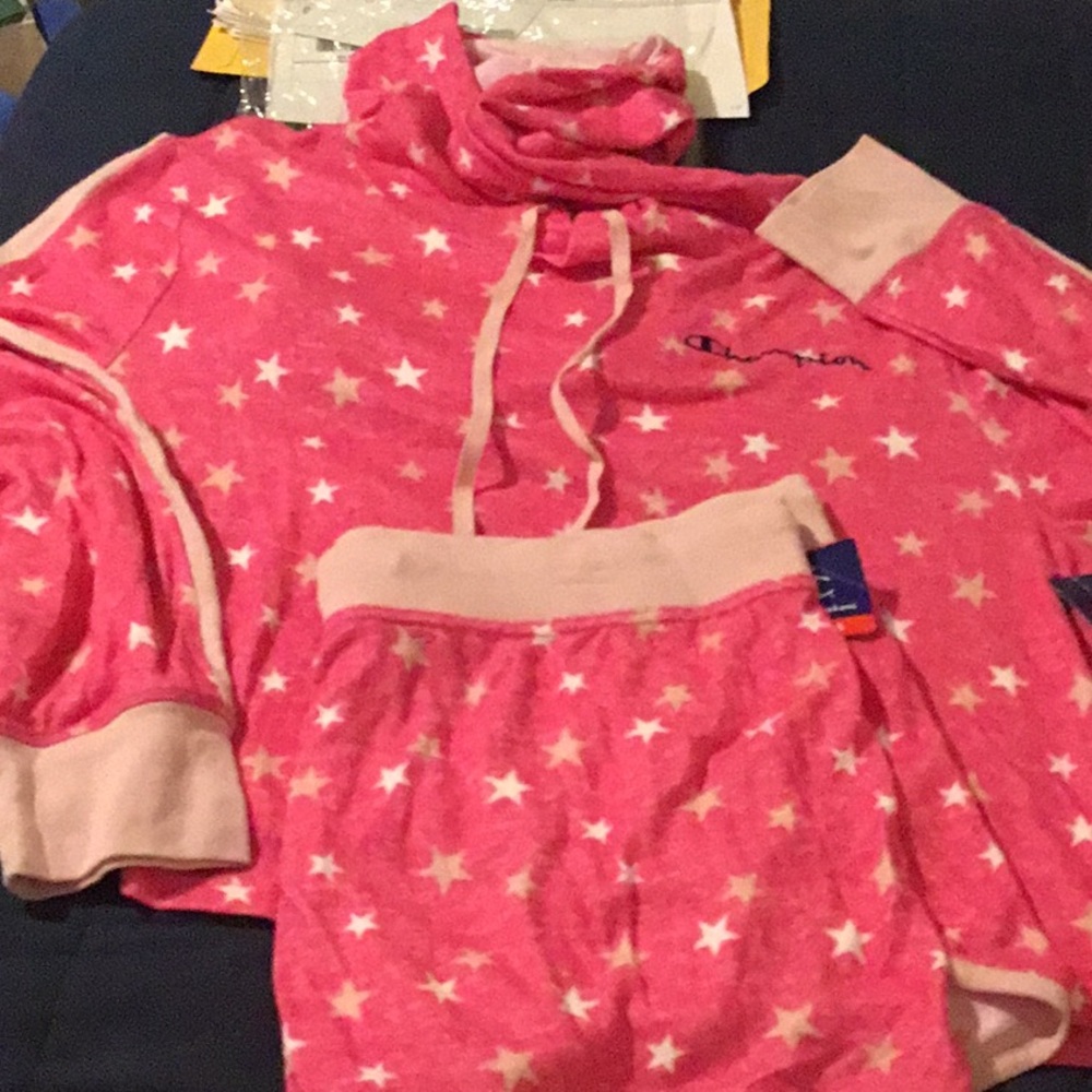 NWT Champion Pink Star Women’s Pajamas